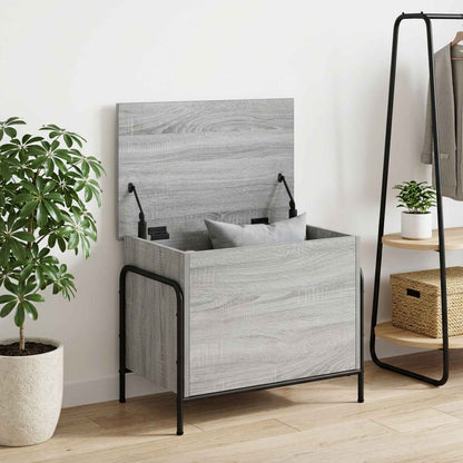 vidaXL Storage Box Grey Sonoma 60 x 40 x 49.5 cm Engineered Wood