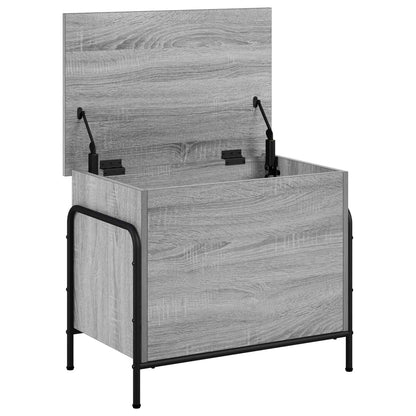 vidaXL Storage Box Grey Sonoma 60 x 40 x 49.5 cm Engineered Wood