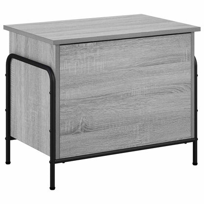 vidaXL Storage Box Grey Sonoma 60 x 40 x 49.5 cm Engineered Wood
