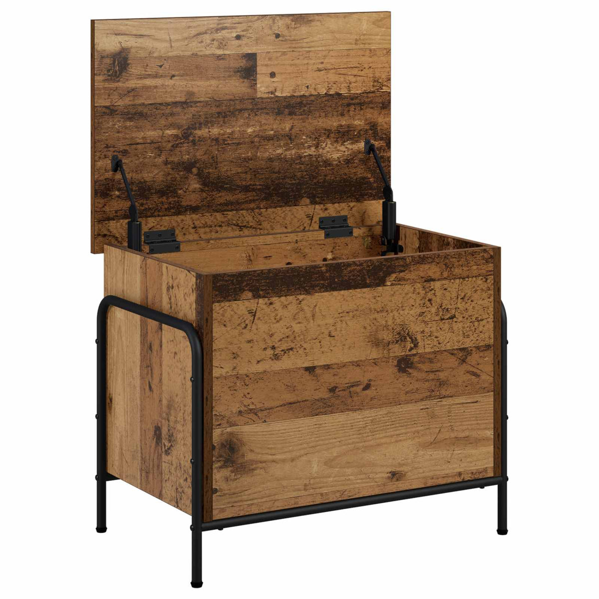 vidaXL Storage Box Old Wood 60 x 40 x 49.5 cm Engineered Wood