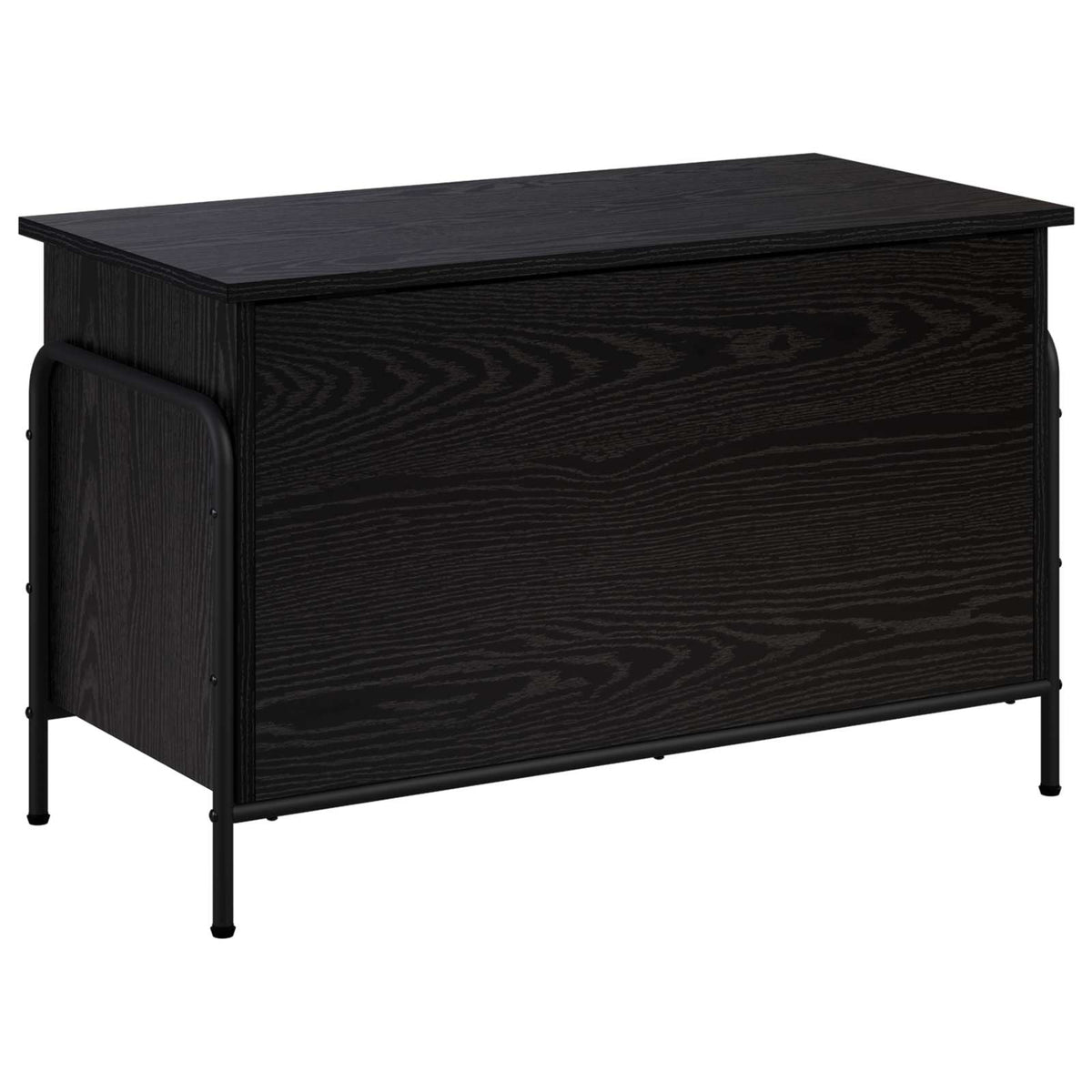 vidaXL Storage Box Black Oak 80 x 40 x 49.5 cm Engineered Wood