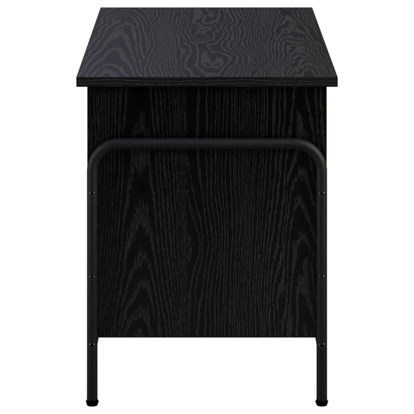 vidaXL Storage Box Black Oak 80 x 40 x 49.5 cm Engineered Wood