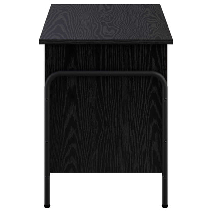 vidaXL Storage Box Black Oak 80 x 40 x 49.5 cm Engineered Wood