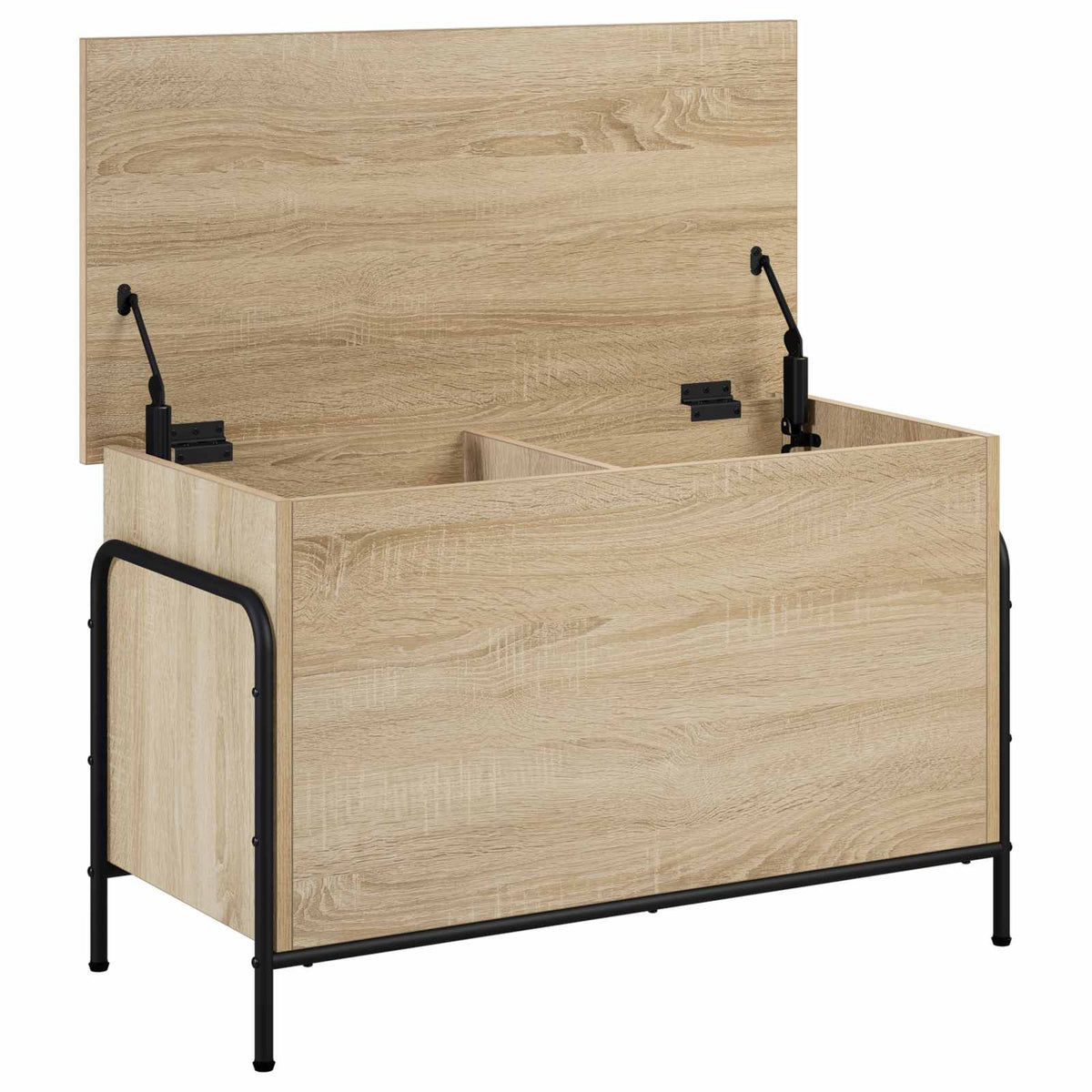 vidaXL Storage Box Sonoma Oak 80 x 40 x 49.5 cm Engineered Wood