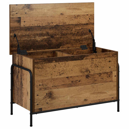 vidaXL Storage Box Old Wood 80 x 40 x 49.5 cm Engineered Wood