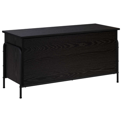 vidaXL Storage Box Black Oak 100 x 40 x 49.5 cm Engineered Wood