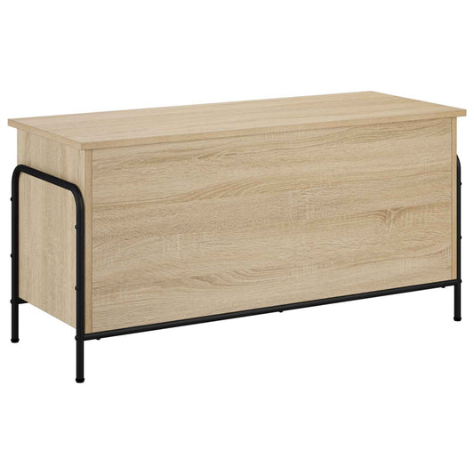 vidaXL Storage Box Sonoma Oak 100 x 40 x 49.5 cm Engineered Wood