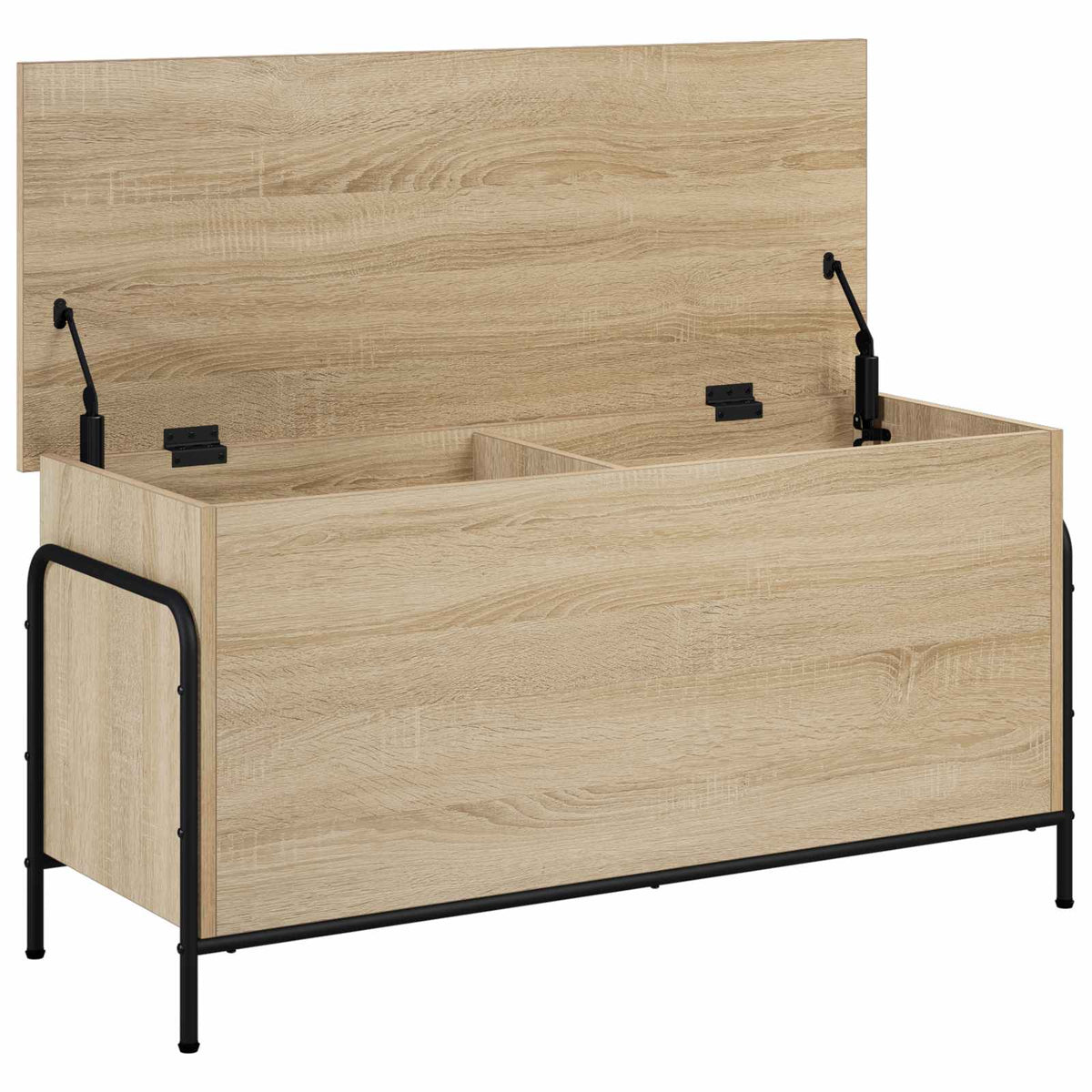 vidaXL Storage Box Sonoma Oak 100 x 40 x 49.5 cm Engineered Wood