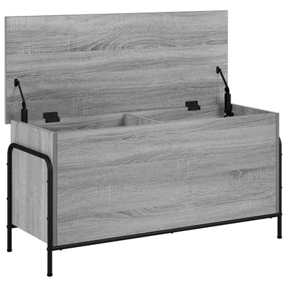 vidaXL Storage Box Grey Sonoma 100 x 40 x 49.5 cm Engineered Wood