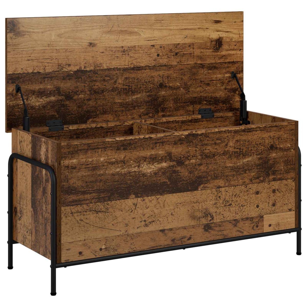 vidaXL Storage Box Old Wood 100 x 40 x 49.5 cm Engineered Wood