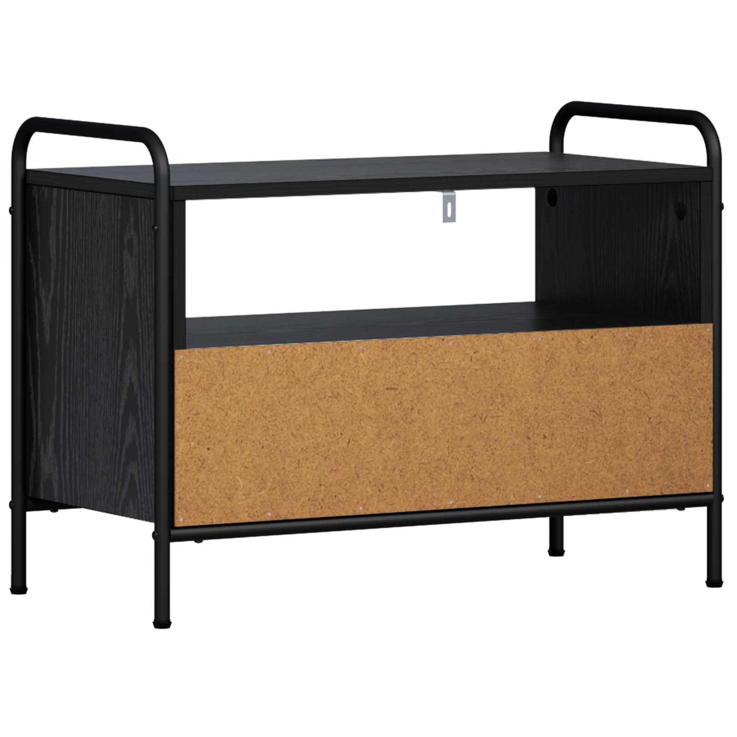 vidaXL TV Cabinet 67.5 x 33 x 50 cm Black Oak Engineered Wood