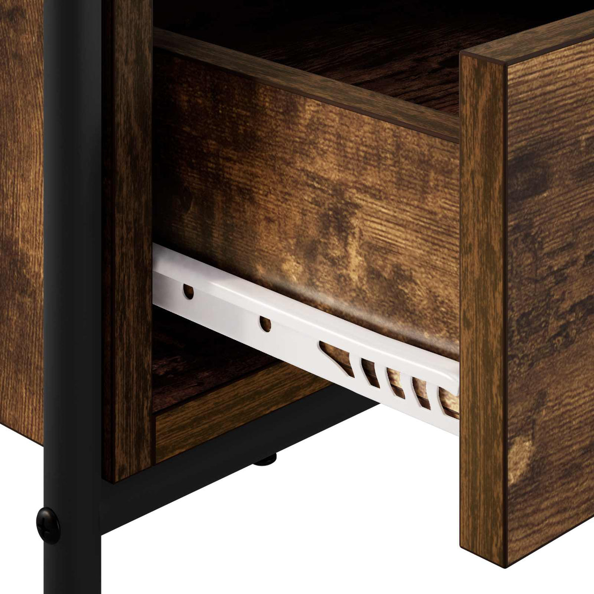 vidaXL TV Cabinet 67.5 x 33 x 50 cm Smoked Oak Engineered Wood