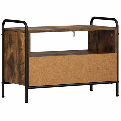 vidaXL TV Cabinet 67.5 x 33 x 50 cm Smoked Oak Engineered Wood