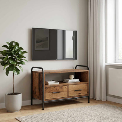 vidaXL TV Cabinet 67.5 x 33 x 50 cm Old Wood Engineered Wood