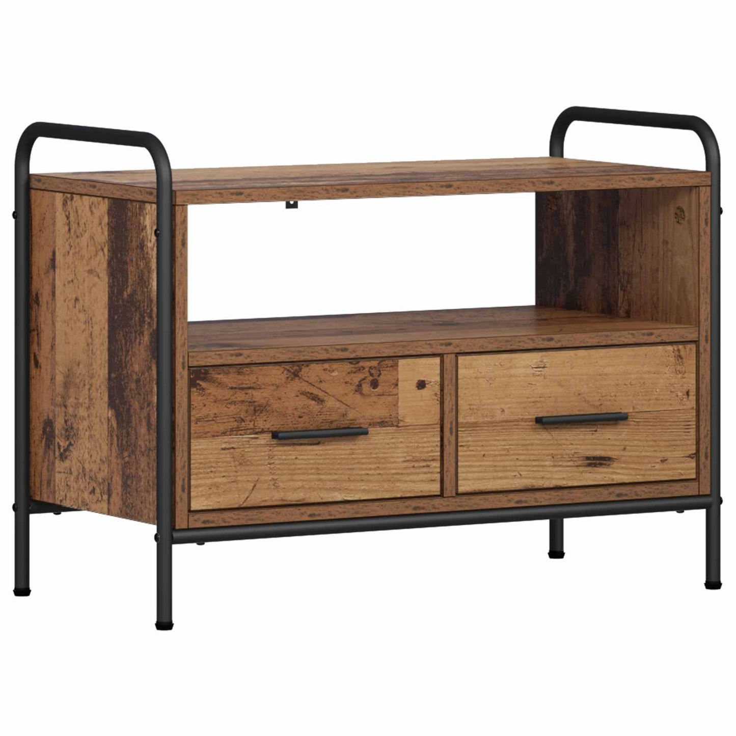 vidaXL TV Cabinet 67.5 x 33 x 50 cm Old Wood Engineered Wood