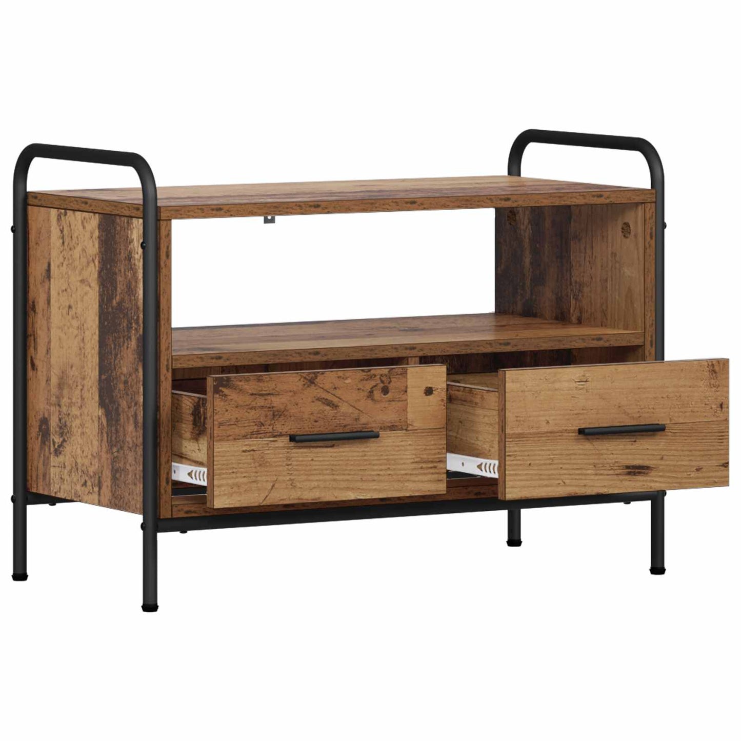 vidaXL TV Cabinet 67.5 x 33 x 50 cm Old Wood Engineered Wood
