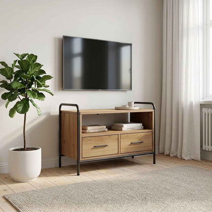 vidaXL TV Cabinet 67.5 x 33 x 50 cm Artisan Oak Engineered Wood