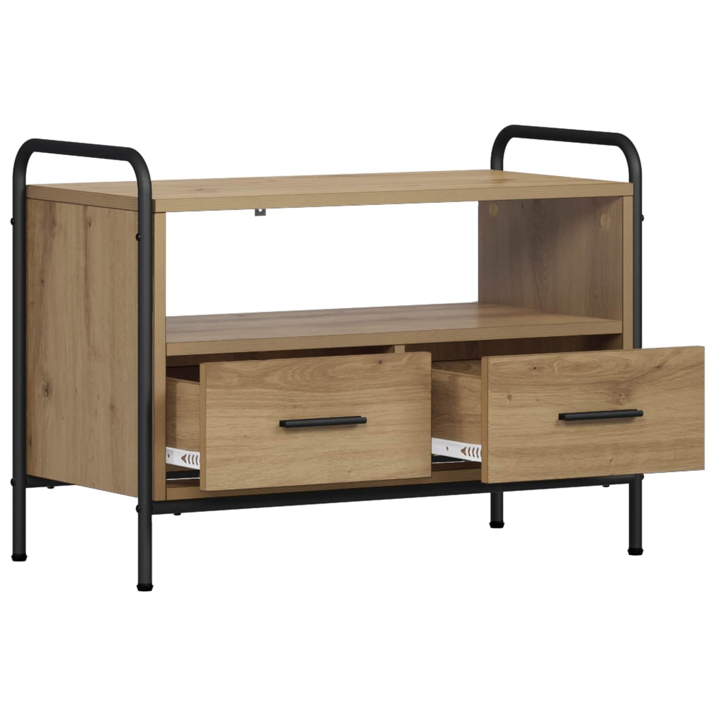 vidaXL TV Cabinet 67.5 x 33 x 50 cm Artisan Oak Engineered Wood