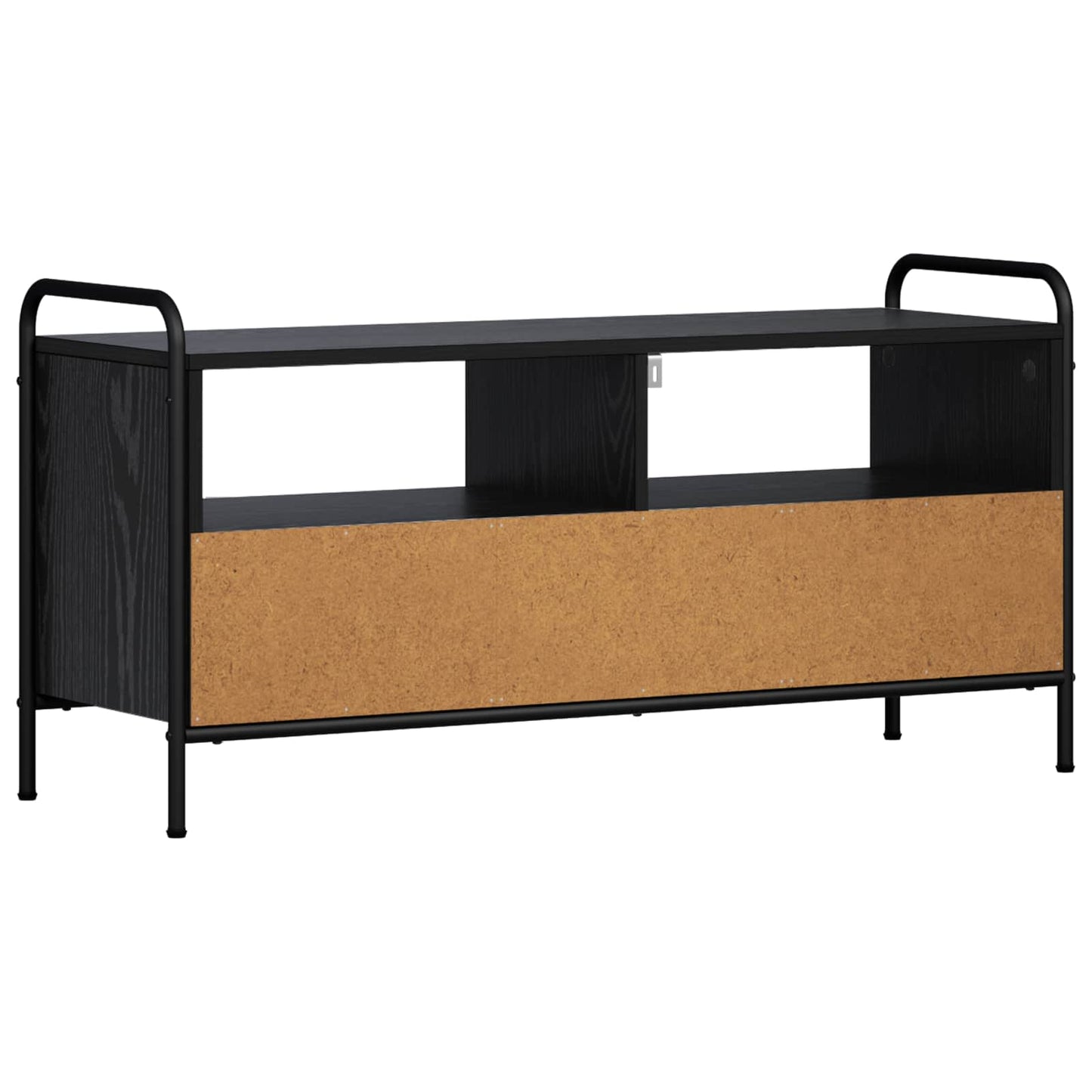 vidaXL TV Cabinet 99.5 x 33 x 50 cm Black Oak Engineered Wood