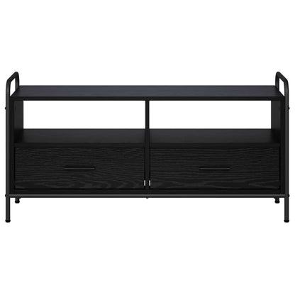 vidaXL TV Cabinet 99.5 x 33 x 50 cm Black Oak Engineered Wood