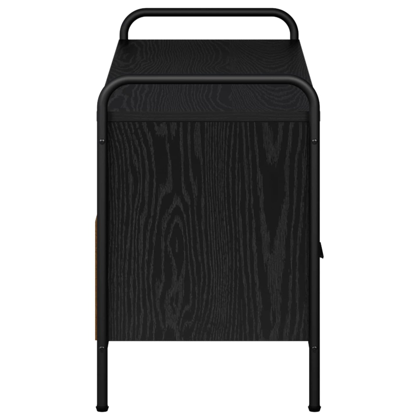vidaXL TV Cabinet 99.5 x 33 x 50 cm Black Oak Engineered Wood