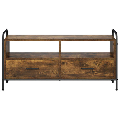 vidaXL TV Cabinet 99.5 x 33 x 50 cm Smoked Oak Engineered Wood