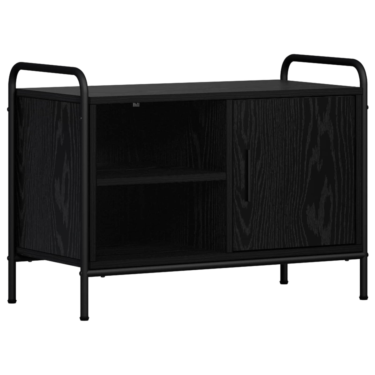 vidaXL TV Cabinet 67.5 x 33 x 50 cm Black Oak