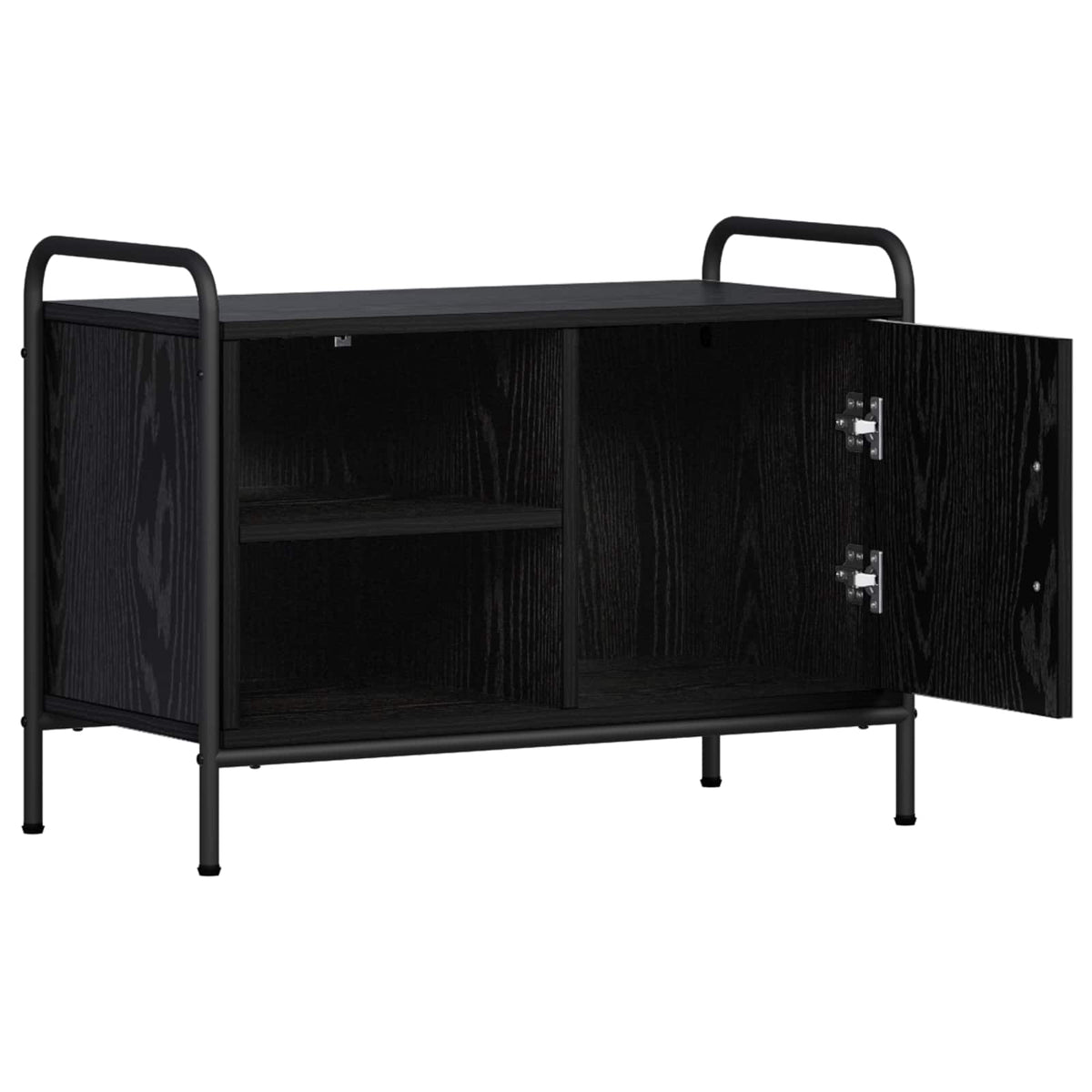 vidaXL TV Cabinet 67.5 x 33 x 50 cm Black Oak