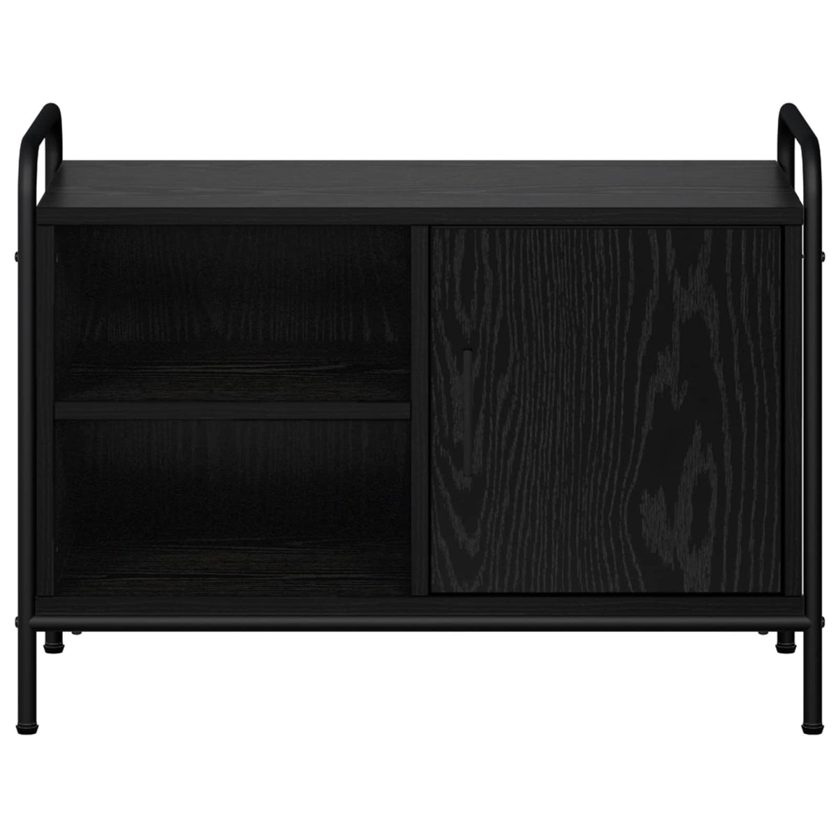 vidaXL TV Cabinet 67.5 x 33 x 50 cm Black Oak