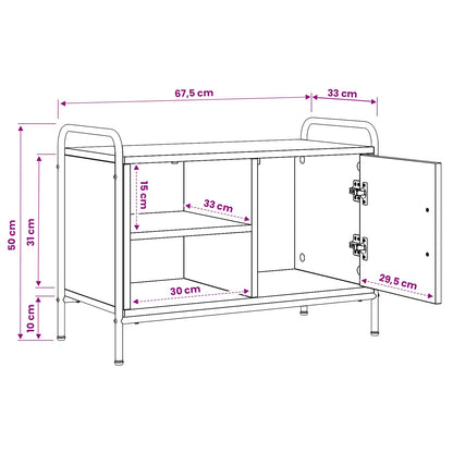 vidaXL TV Cabinet 67.5 x 33 x 50 cm Sonoma Oak