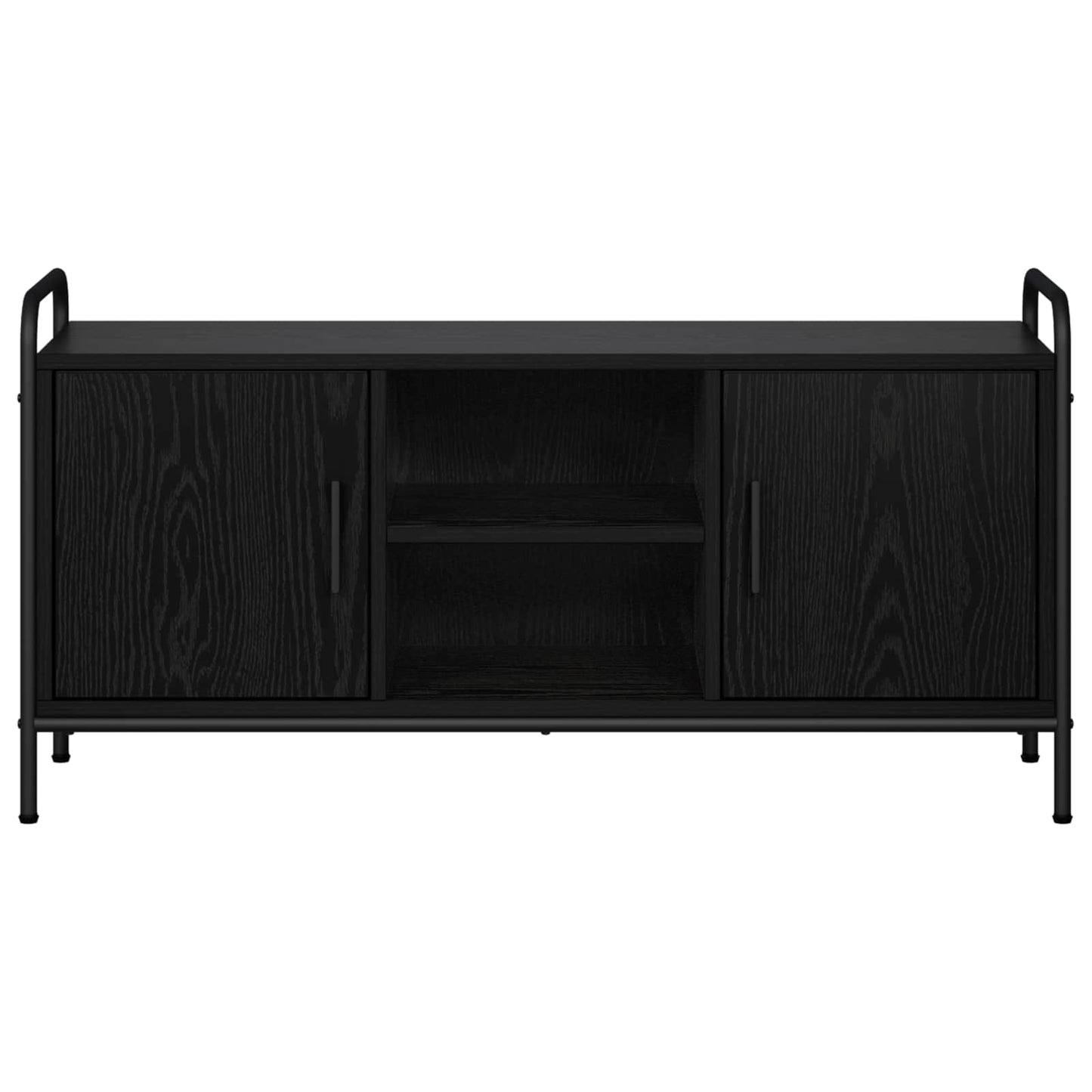 vidaXL TV Cabinet 99 x 33 x 50 cm Black Oak Engineered Wood
