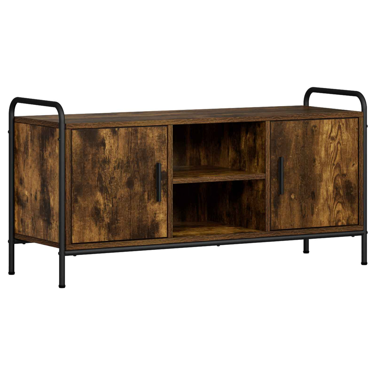 vidaXL TV Cabinet 99 x 33 x 50 cm Smoked Oak Engineered Wood