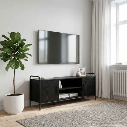 vidaXL TV Cabinet 119 x 33 x 50 cm Black Oak