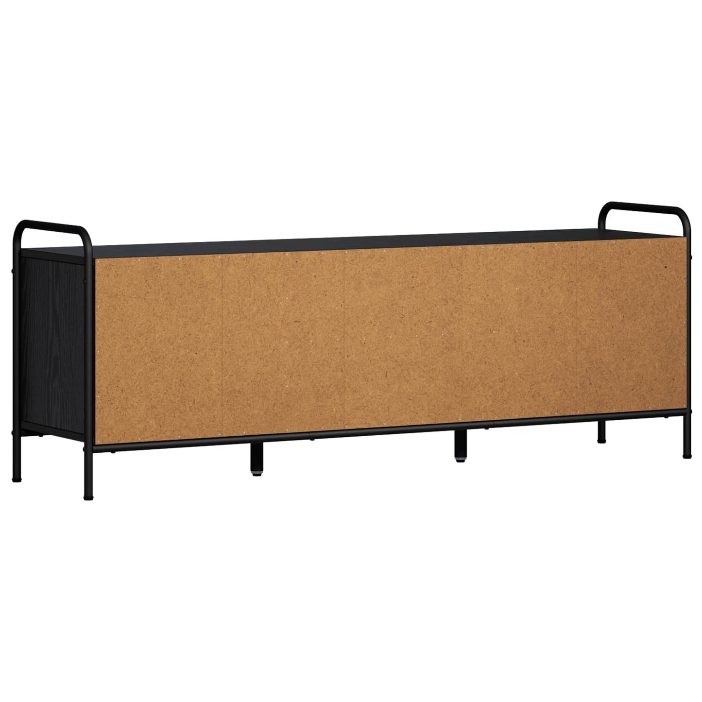 vidaXL TV Cabinet 133 x 33 x 50 cm Black Oak Engineered Wood