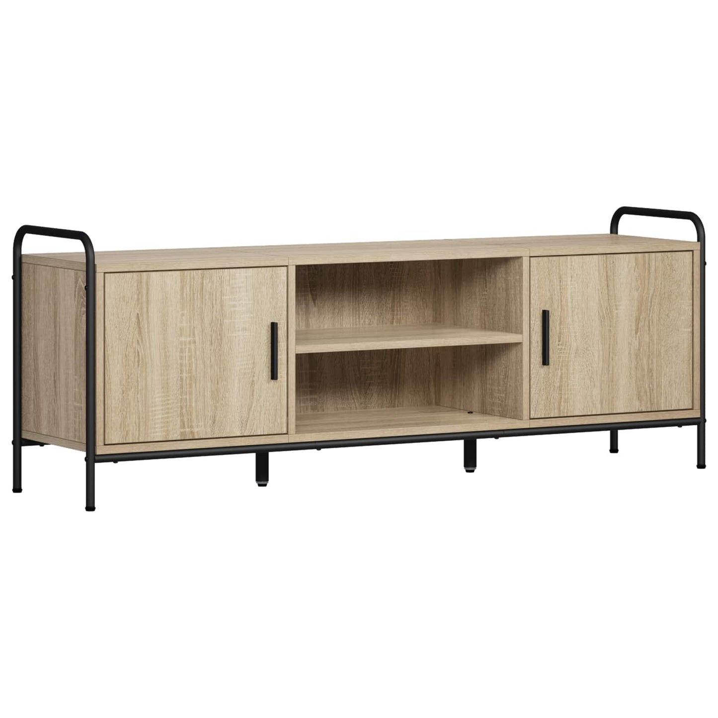 vidaXL TV Cabinet 133 x 33 x 50 cm Sonoma Oak Engineered Wood