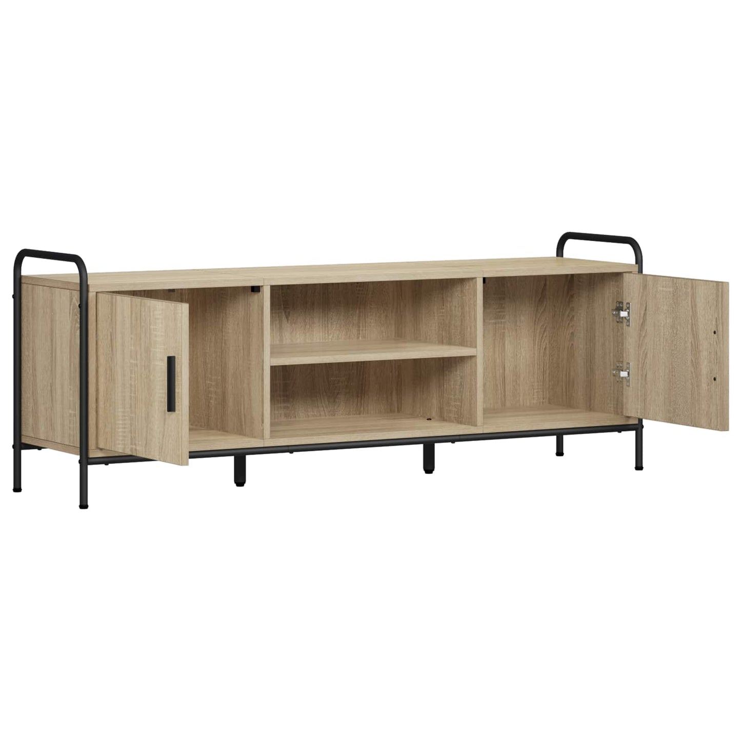 vidaXL TV Cabinet 133 x 33 x 50 cm Sonoma Oak Engineered Wood