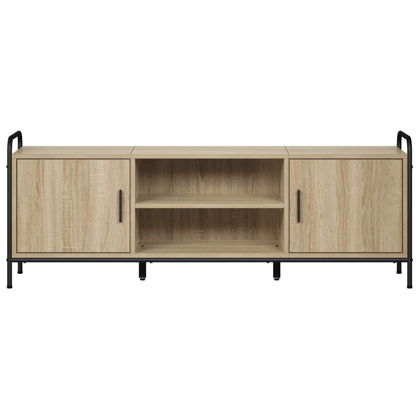 vidaXL TV Cabinet 133 x 33 x 50 cm Sonoma Oak Engineered Wood