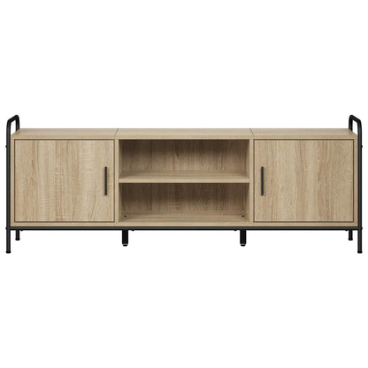 vidaXL TV Cabinet 133 x 33 x 50 cm Sonoma Oak Engineered Wood