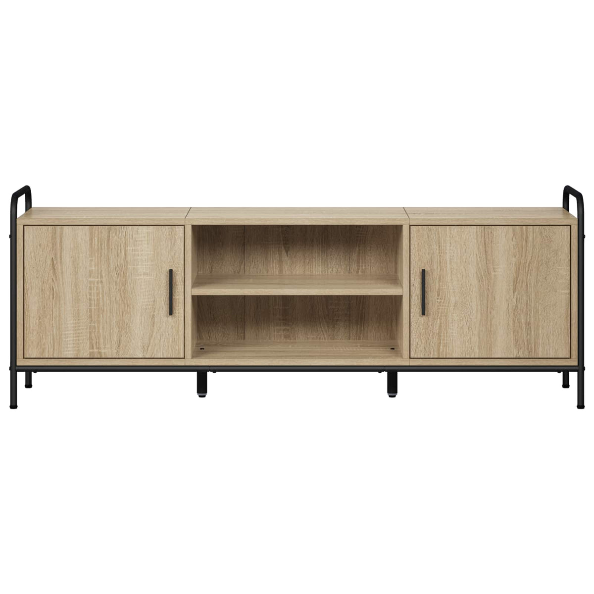 vidaXL TV Cabinet 133 x 33 x 50 cm Sonoma Oak Engineered Wood