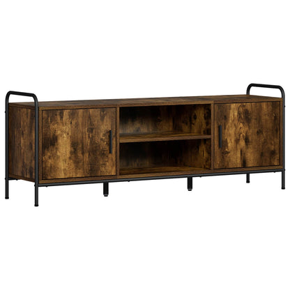vidaXL TV Cabinet 133 x 33 x 50 cm Smoked Oak Engineered Wood