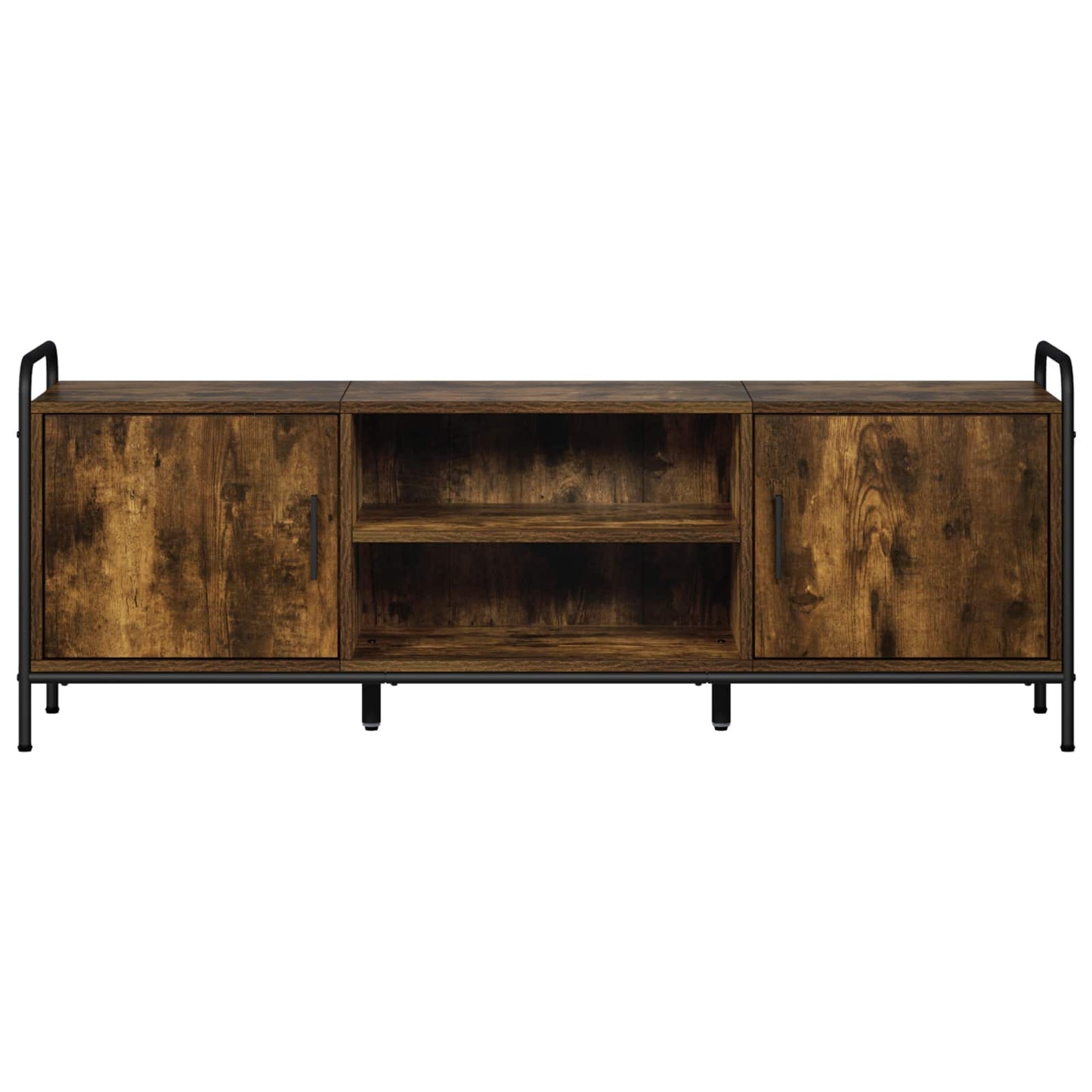 vidaXL TV Cabinet 133 x 33 x 50 cm Smoked Oak Engineered Wood