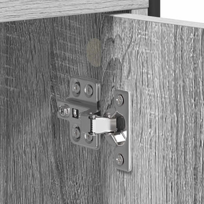 vidaXL TV Cabinet 133 x 33 x 50 cm Grey Sonoma Engineered Wood