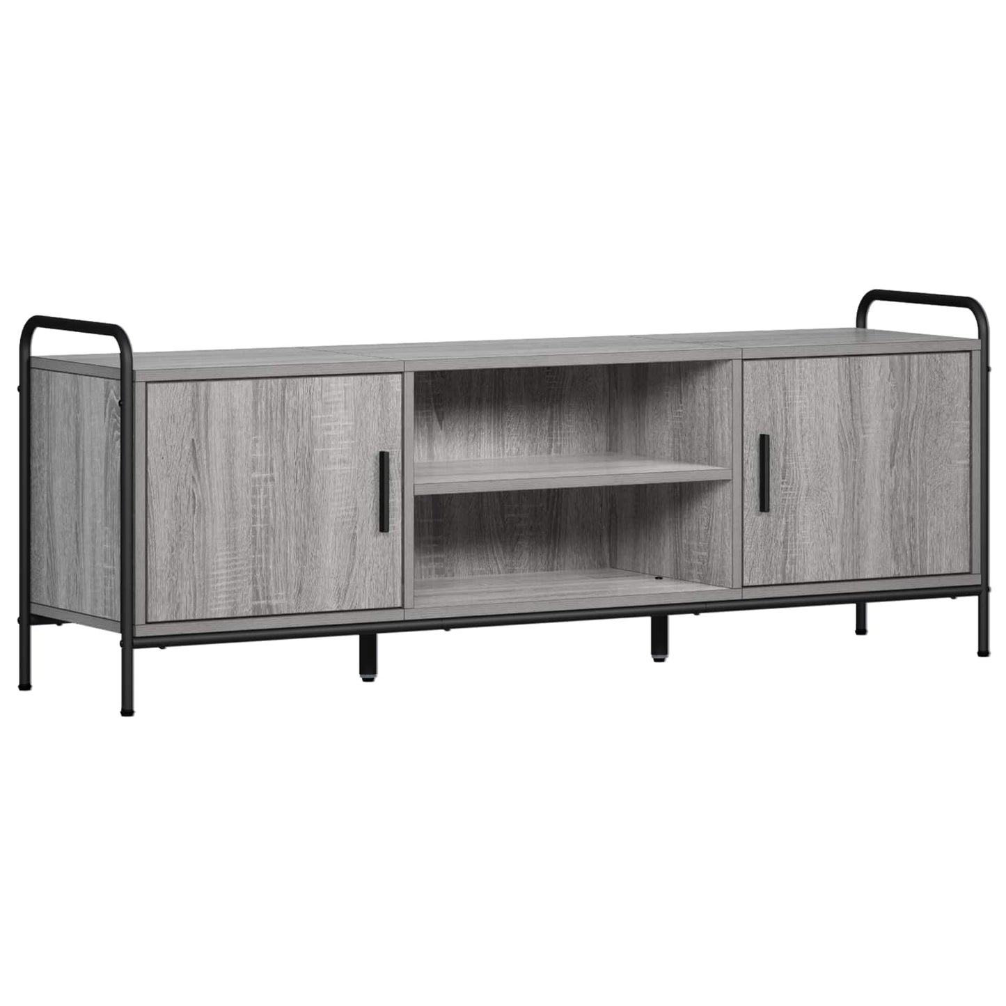 vidaXL TV Cabinet 133 x 33 x 50 cm Grey Sonoma Engineered Wood