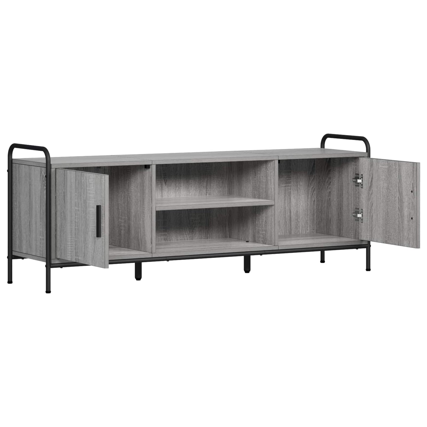 vidaXL TV Cabinet 133 x 33 x 50 cm Grey Sonoma Engineered Wood