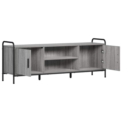 vidaXL TV Cabinet 133 x 33 x 50 cm Grey Sonoma Engineered Wood