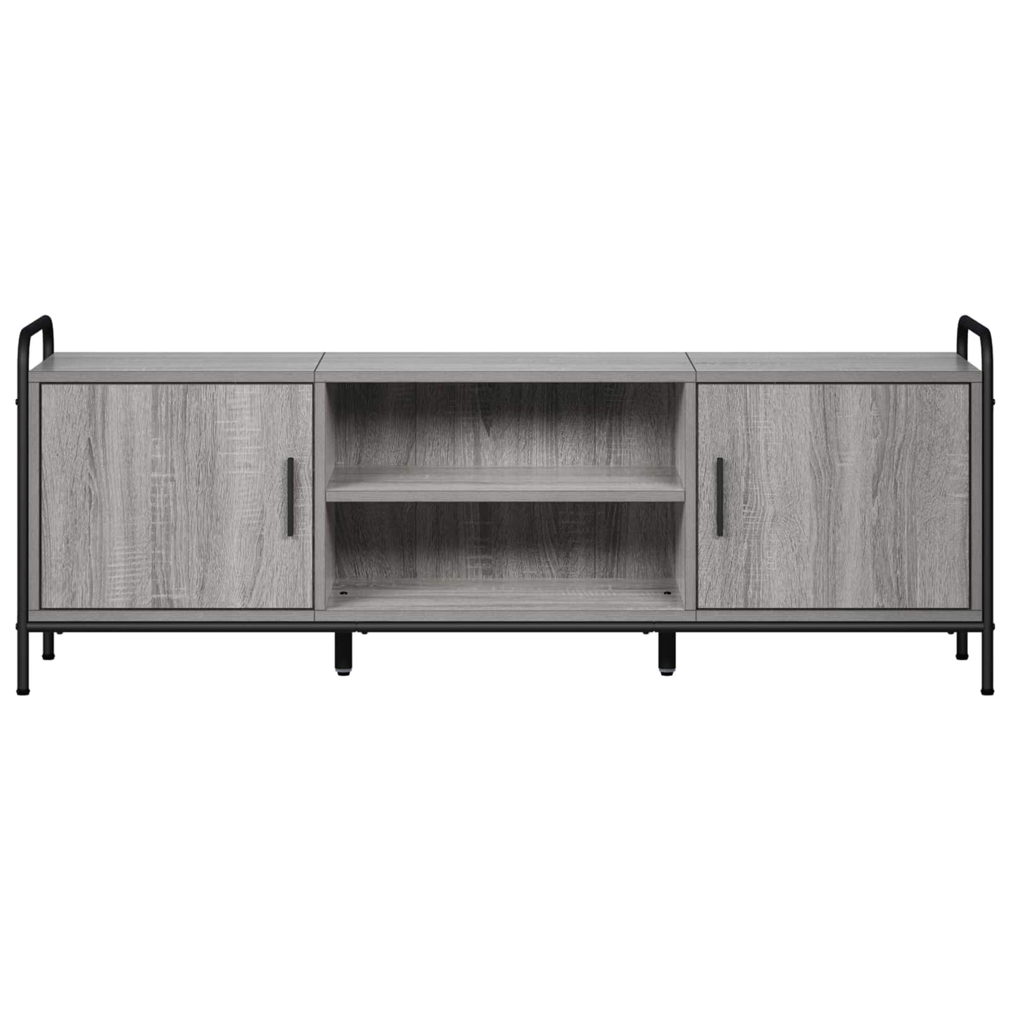 vidaXL TV Cabinet 133 x 33 x 50 cm Grey Sonoma Engineered Wood