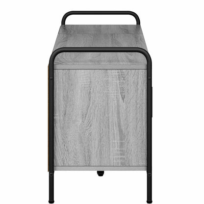 vidaXL TV Cabinet 133 x 33 x 50 cm Grey Sonoma Engineered Wood