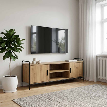 vidaXL TV Cabinet 133 x 33 x 50 cm Artisan Oak Engineered Wood