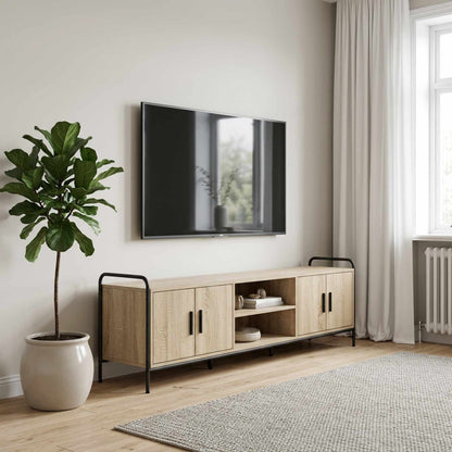 vidaXL TV Cabinet 167.5 x 33 x 50 cm Sonoma Oak Engineered Wood