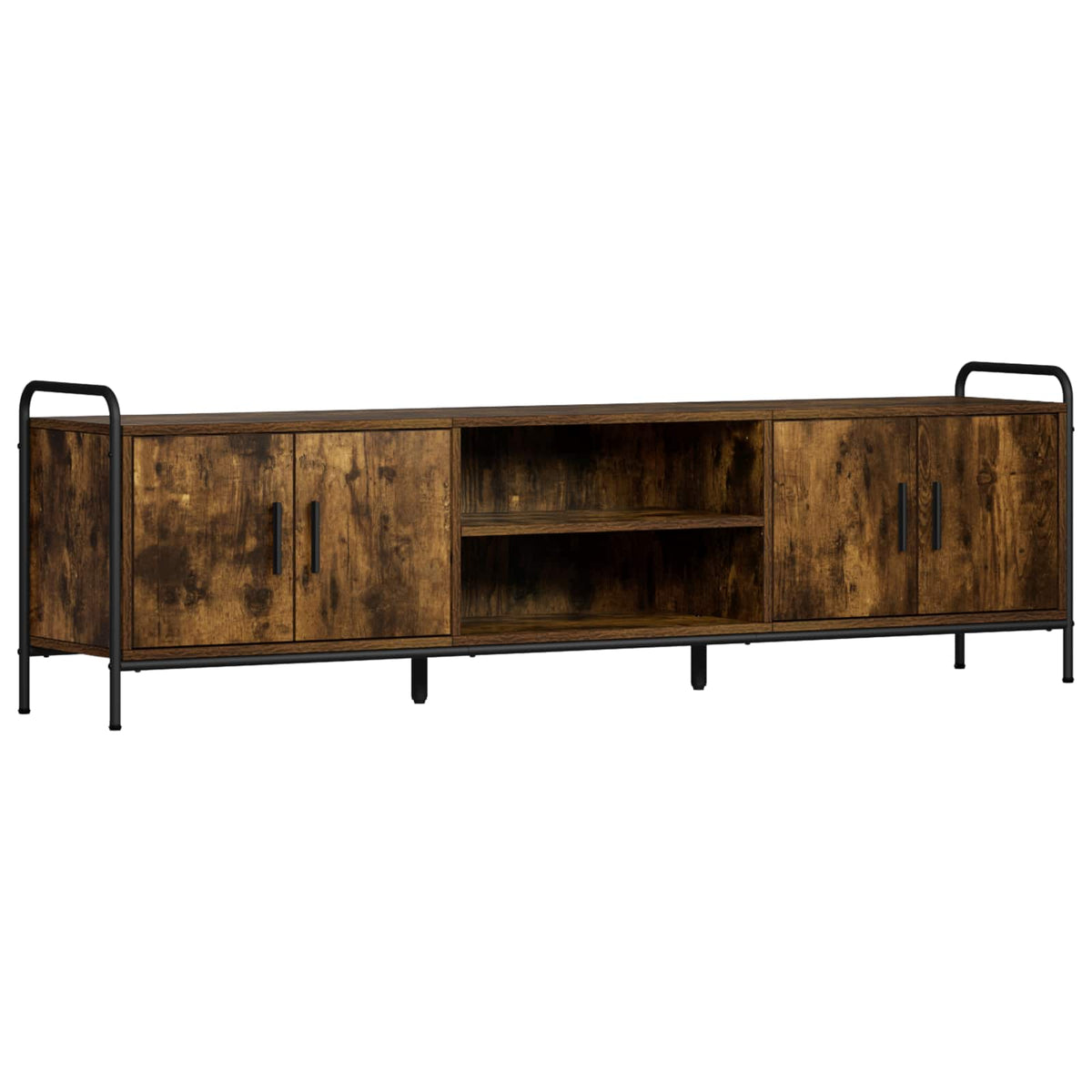 vidaXL TV Cabinet 167.5 x 33 x 50 cm Smoked Oak Engineered Wood
